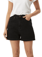 Afends - Seventy Threes Organic Denim High Waisted Shorts - Washed Black - Velocity 21