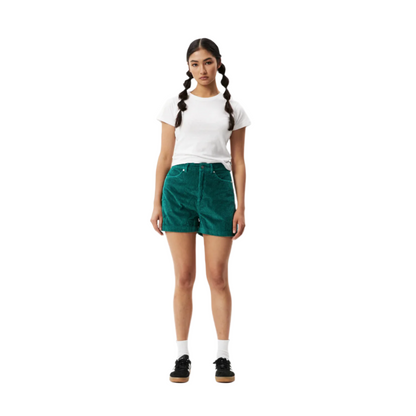 Afends - Seventy Threes Hemp Corduroy Short - Emerald - Velocity 21