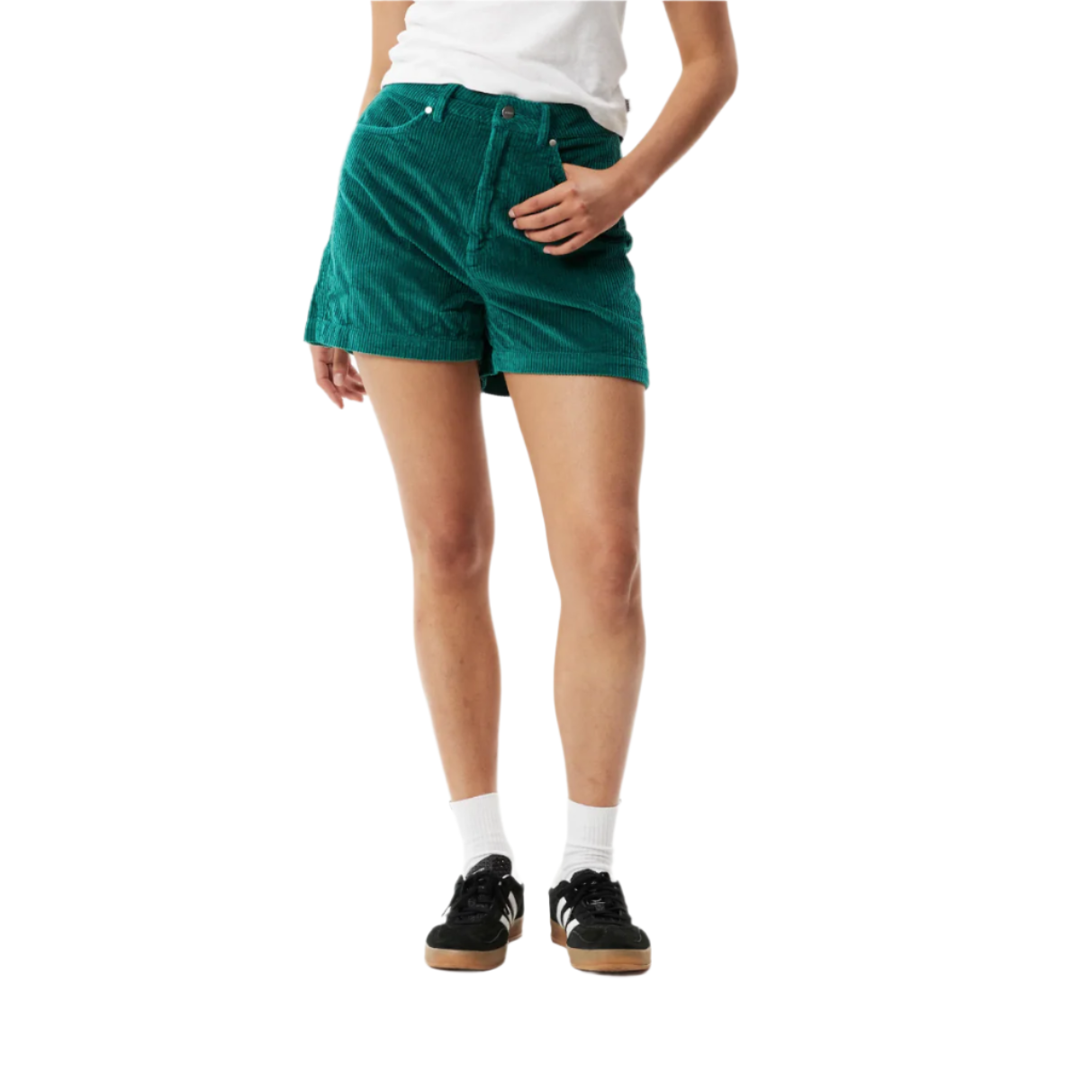 Afends - Seventy Threes Hemp Corduroy Short - Emerald - Velocity 21