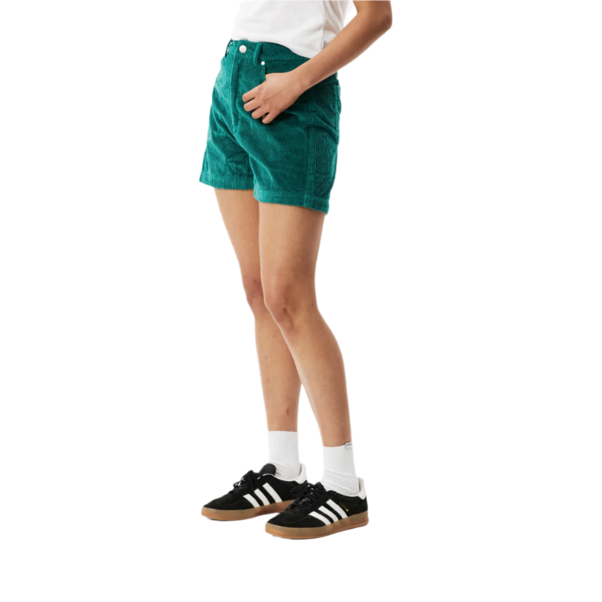 Afends - Seventy Threes Hemp Corduroy Short - Emerald - Velocity 21