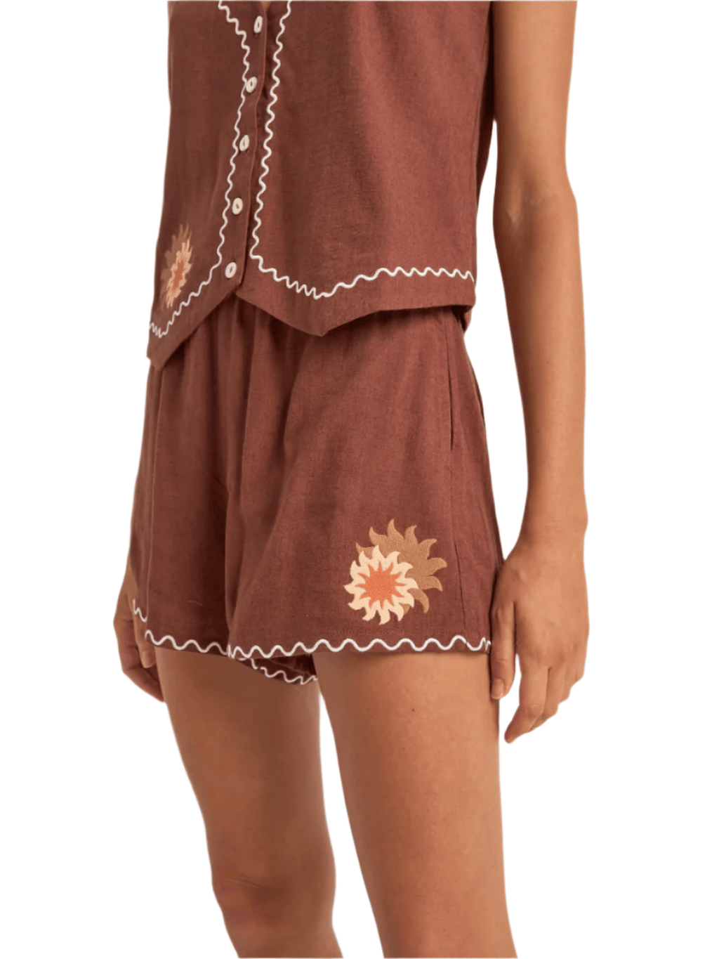 Rhythm - Solis Embroidered Short - Velocity 21