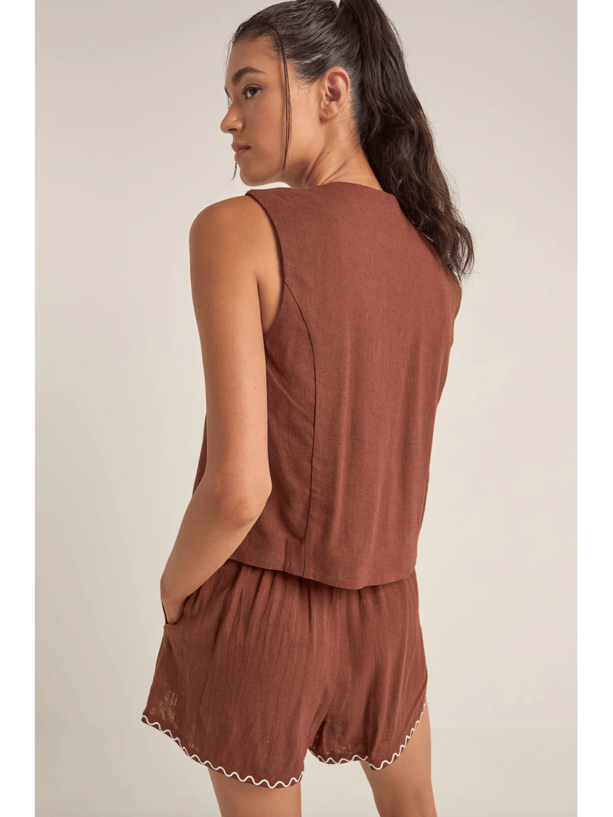 Rhythm - Solis Embroidered Vest - Velocity 21