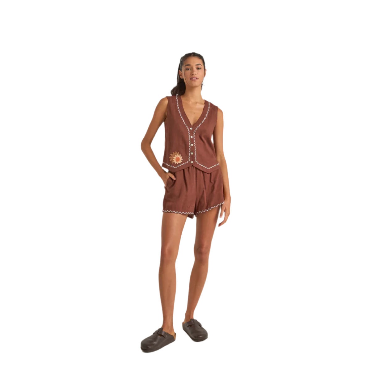 Rhythm - Solis Embroidered Short - Velocity 21