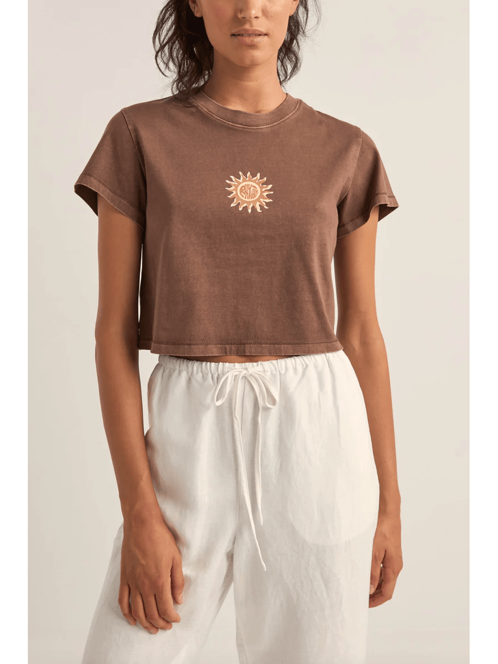 Rhythm - Sunshine Crop Crew Tee - Velocity 21