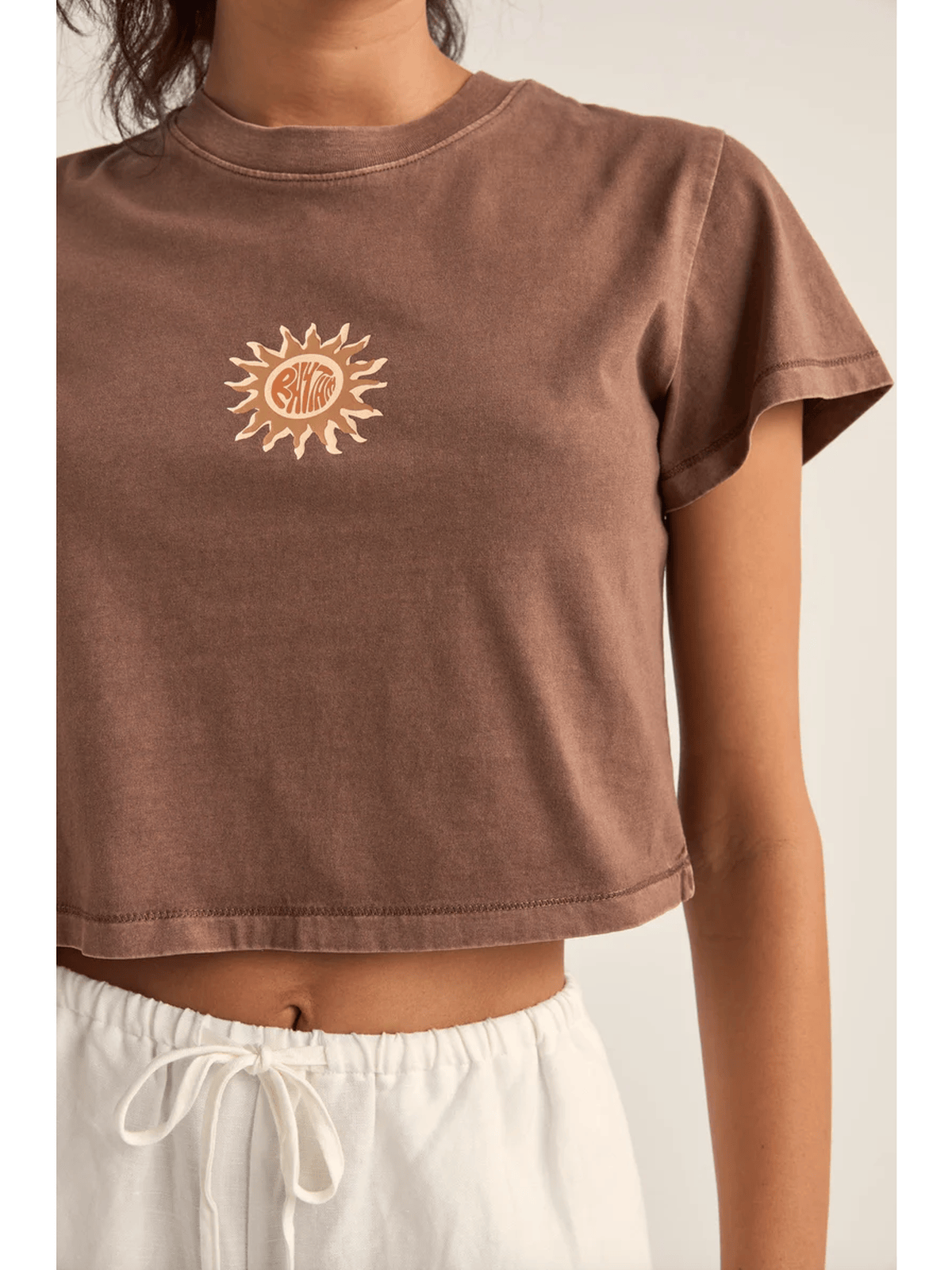 Rhythm - Sunshine Crop Crew Tee - Velocity 21
