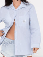 Rusty - Ava Stripe Oversized Shirt - Velocity 21