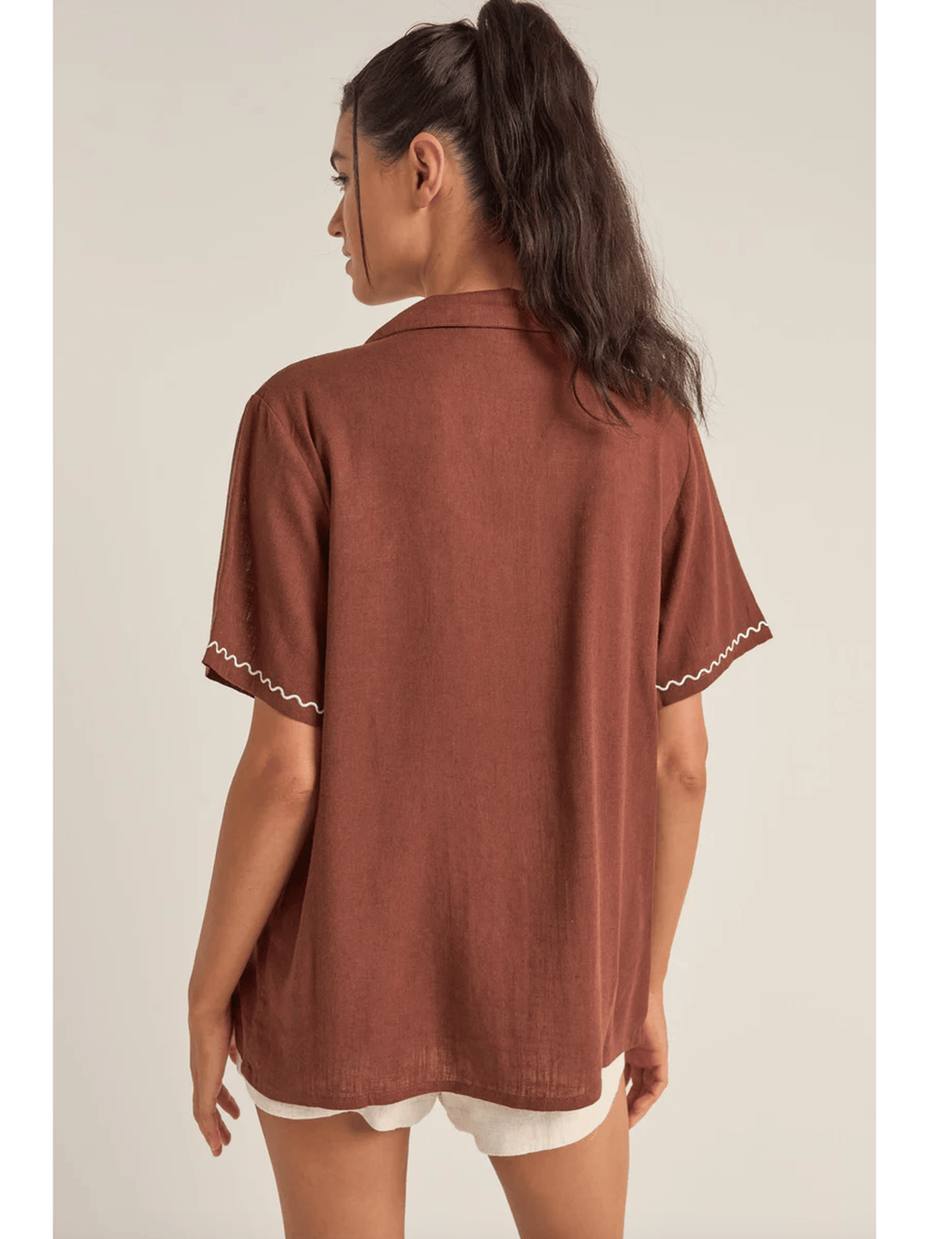 Rhythm - Solis Embroidered SS Shirt - Velocity 21