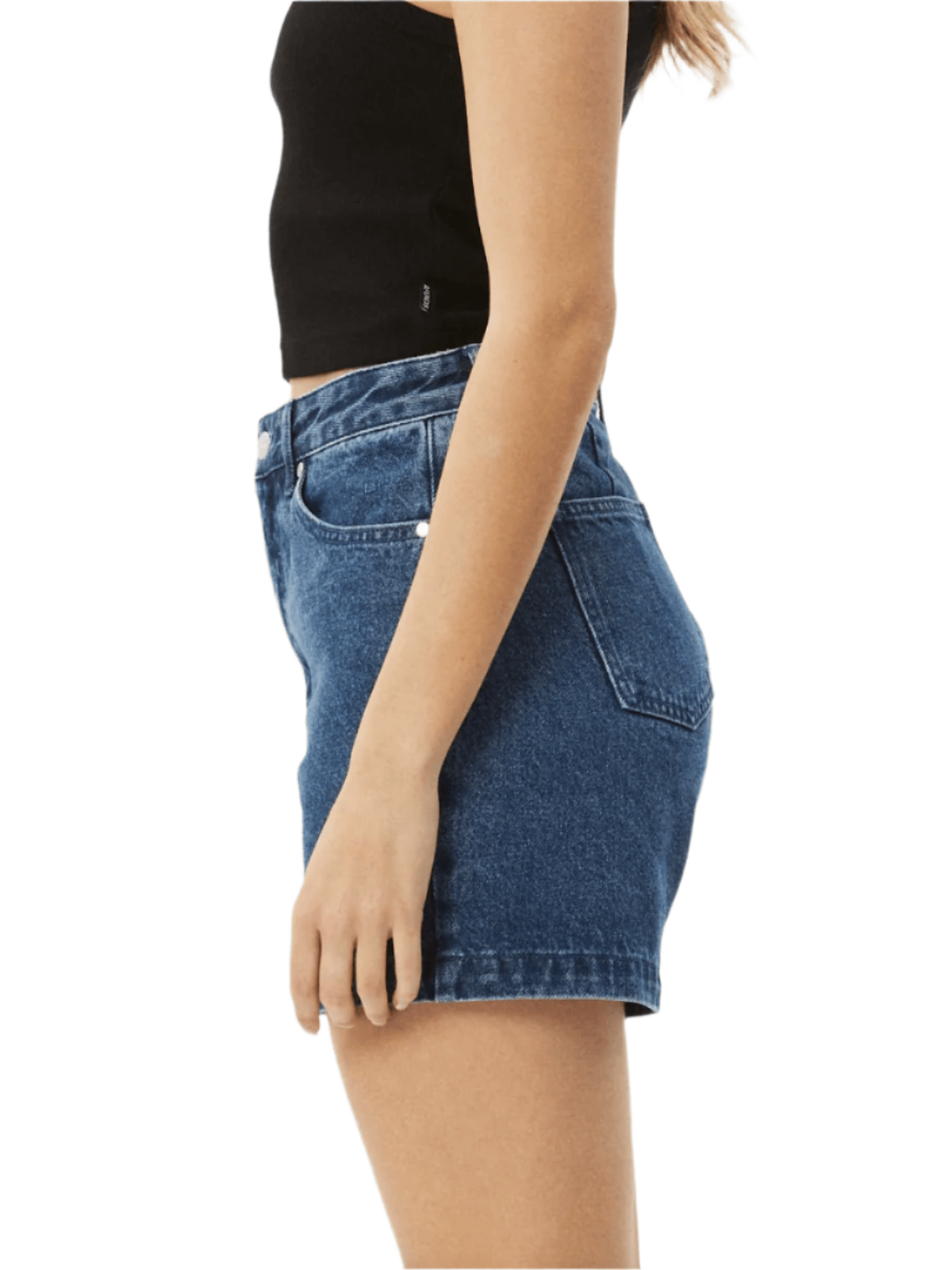 Afends - Seventy Threes Hemp Denim High Waisted Shorts - Velocity 21