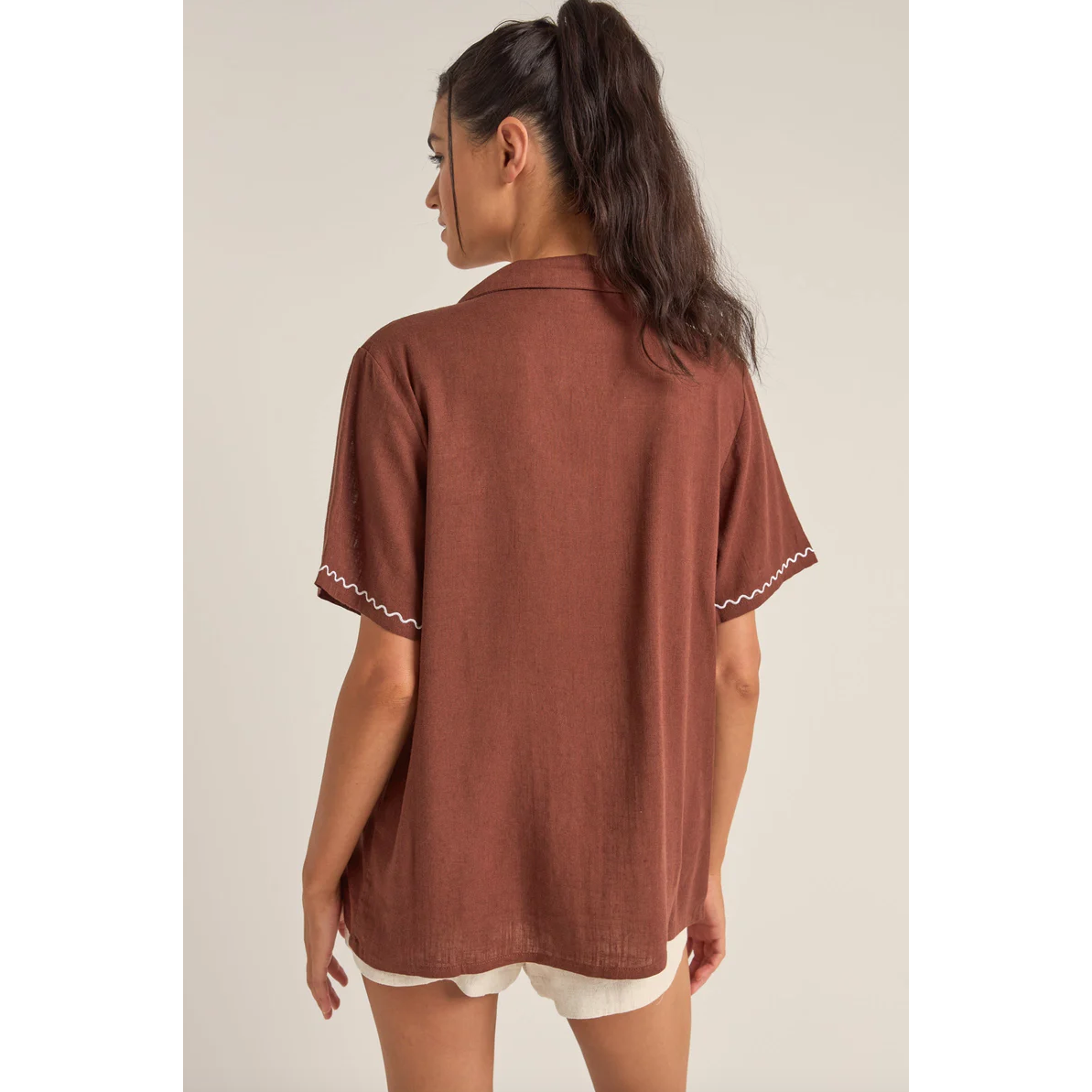 Rhythm - Solis Embroidered SS Shirt - Velocity 21