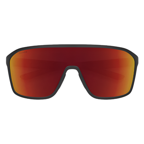 Smith - Boomtown - Velocity 21 Matte Black + Red Mirror ChromaPop