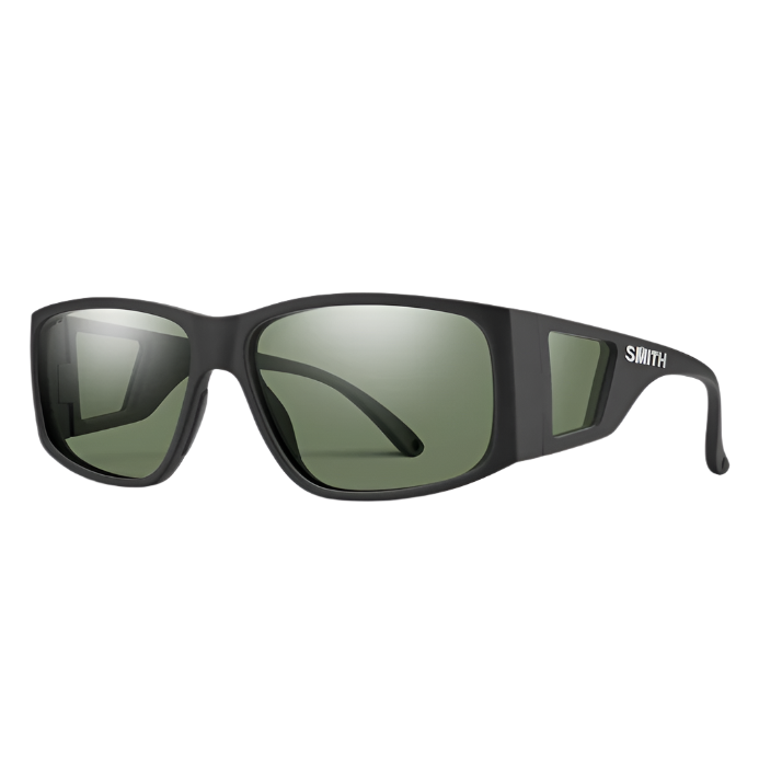 Smith - Monroe Peak - Velocity 21 Matte Black + Grey Green ChromaPop Polarised
