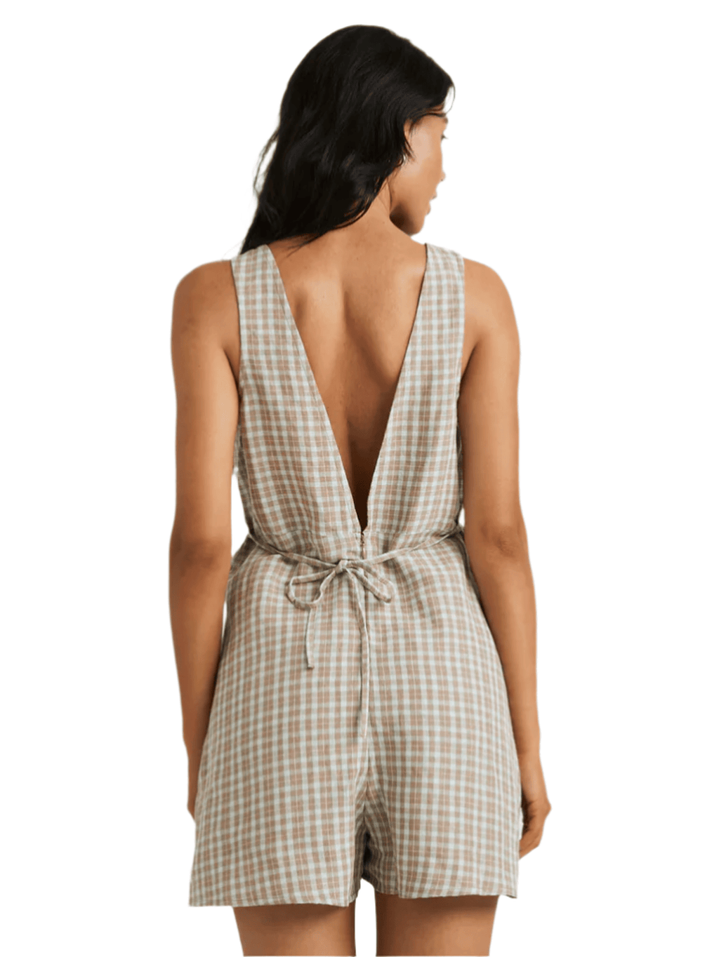 RVCA - Clair Plaid Romper - Velocity 21