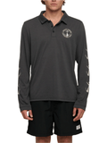 Salty Crew - Tailgate Polo LS Sunshirt - Coal - Velocity 21