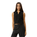 Afends - Eliza Hemp Rib Sleeveless Shirt - Black - Velocity 21
