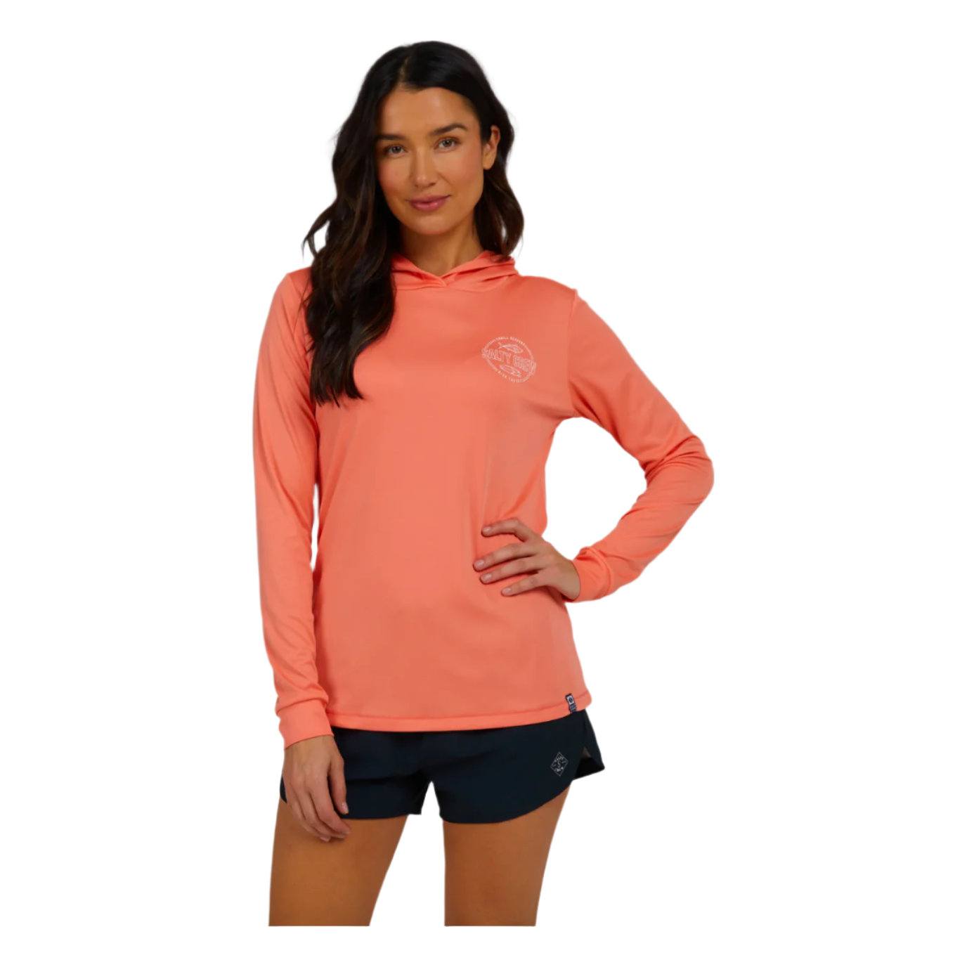 Salty Crew - Outlined Hooded Sunshirt - Velocity 21