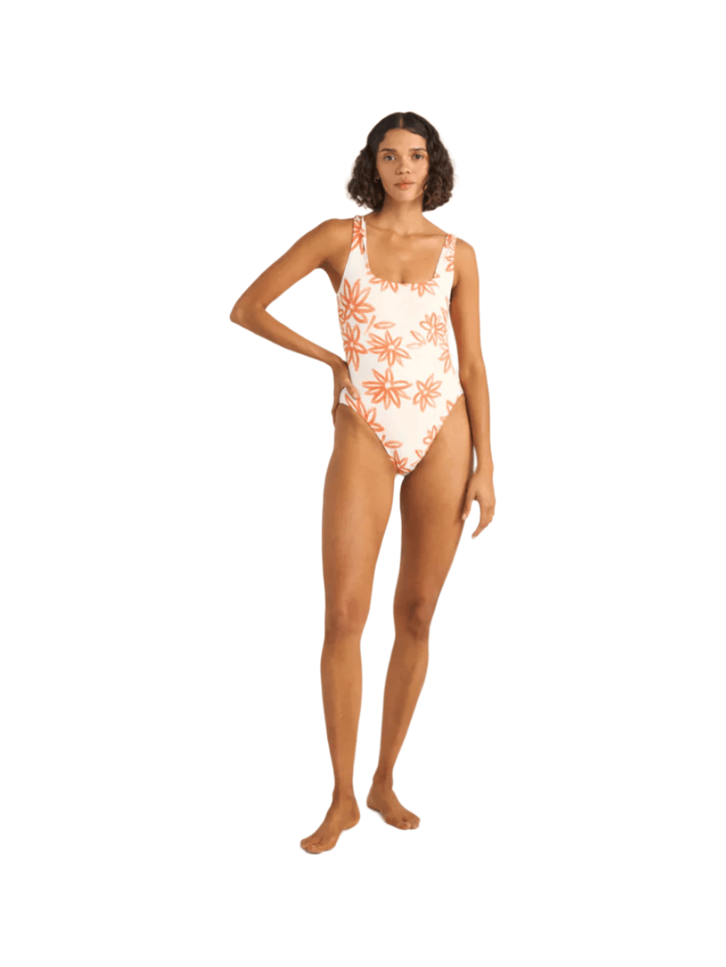 Rhythm - Sanctuary Floral Square Neck One Piece - Velocity 21