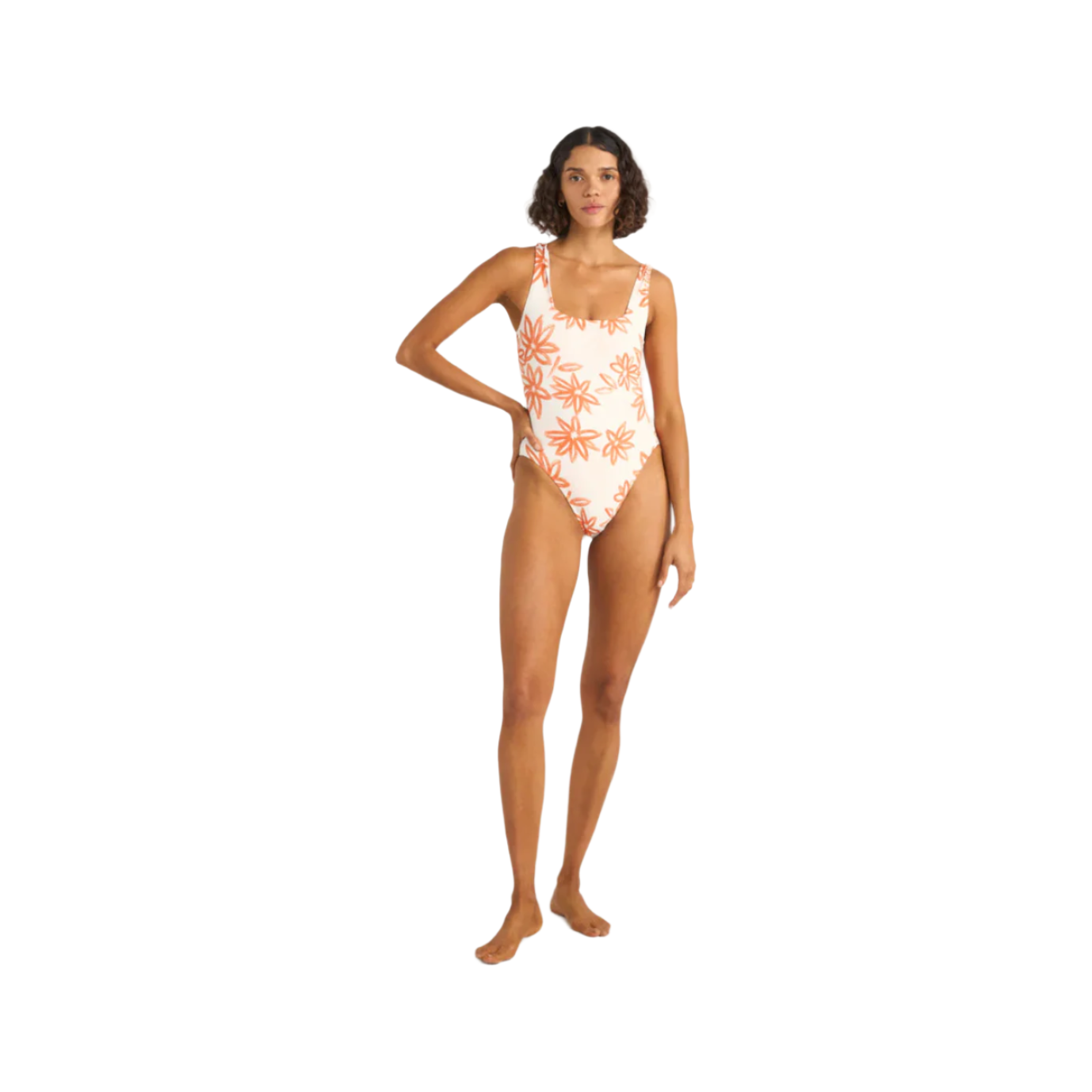 Rhythm - Sanctuary Floral Square Neck One Piece - Velocity 21