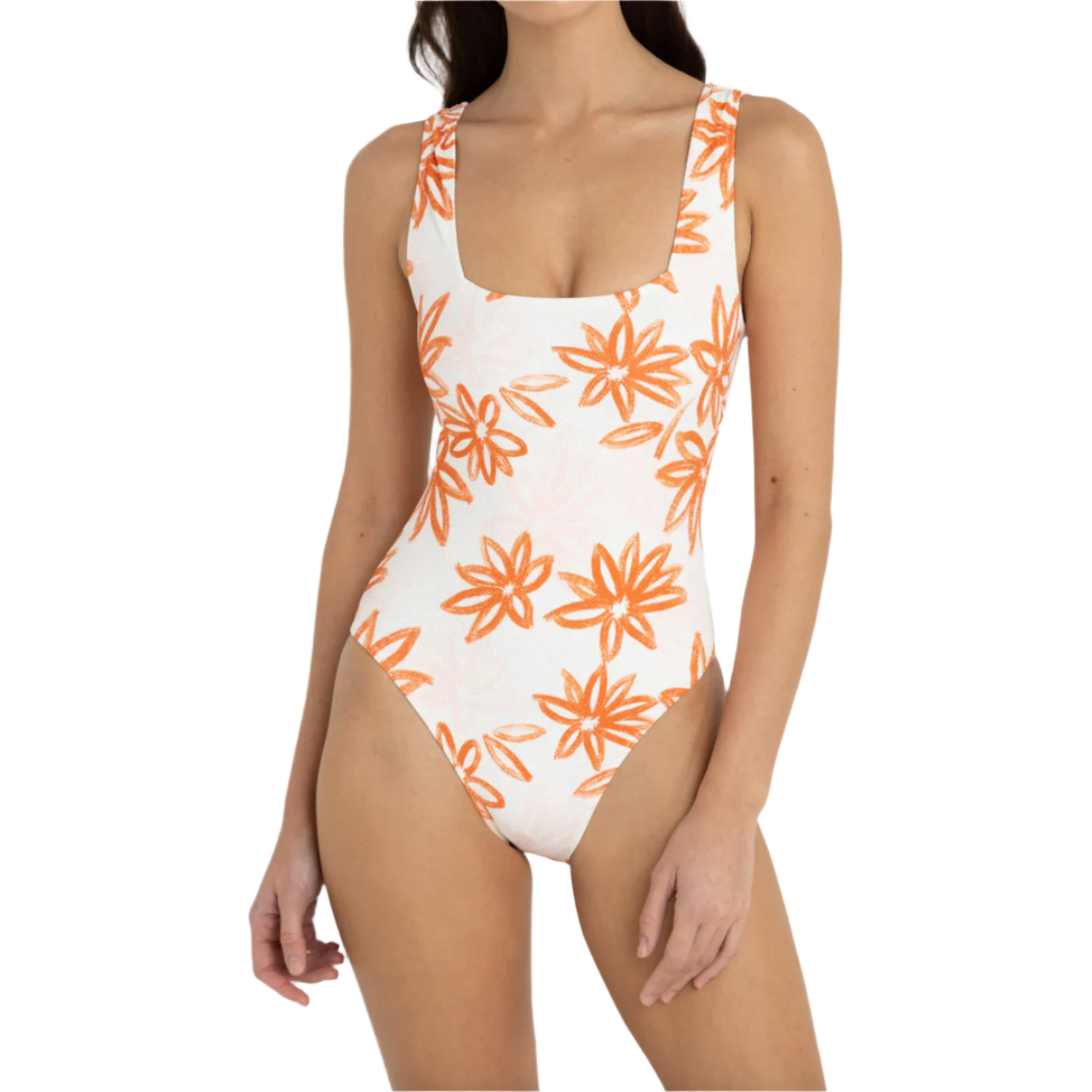 Rhythm - Sanctuary Floral Square Neck One Piece - Velocity 21