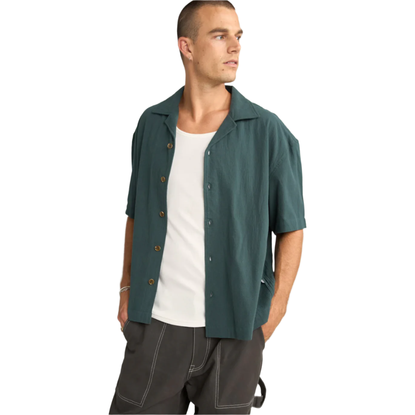 Rhythm - Relaxed Texture SS Shirt - Velocity 21