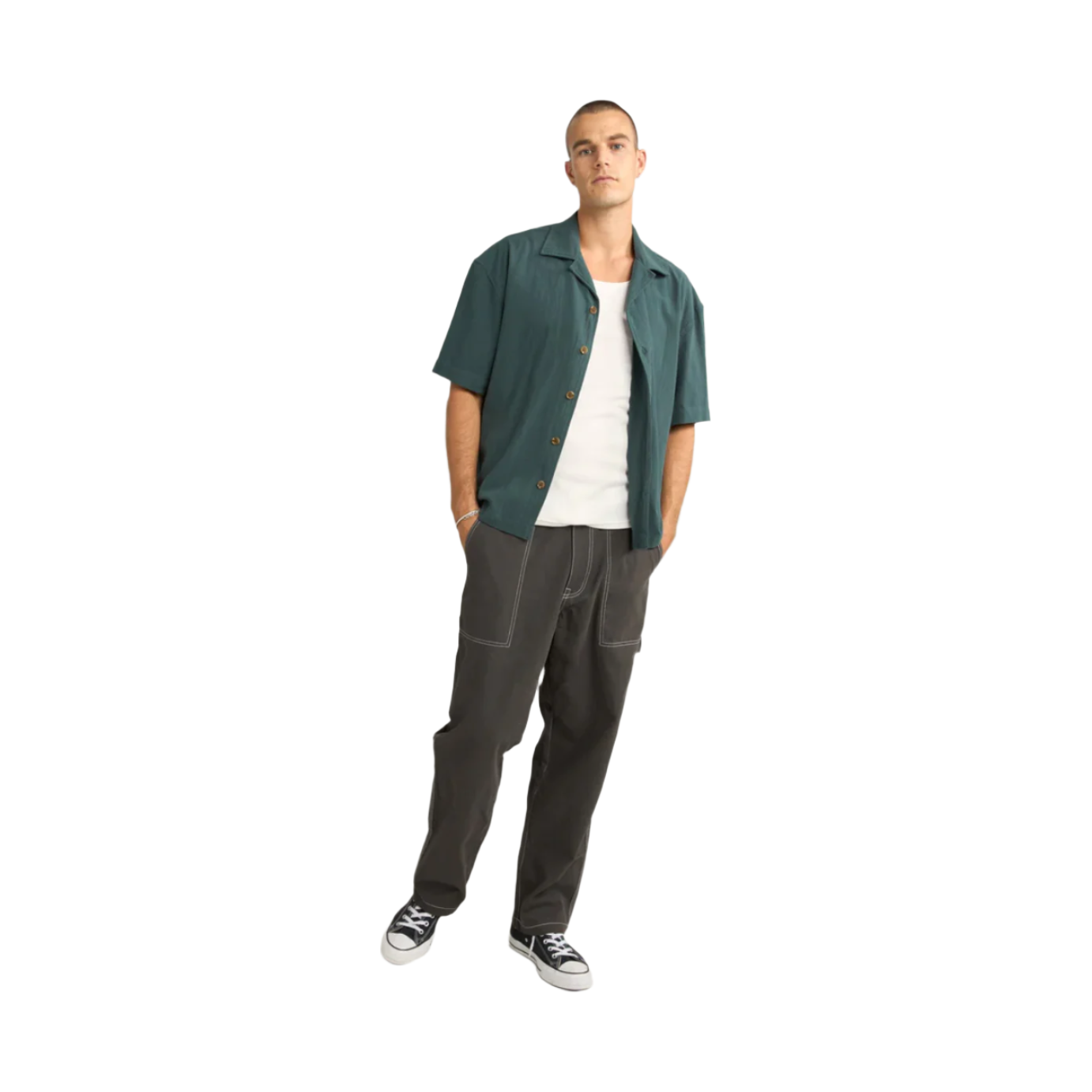 Rhythm - Relaxed Texture SS Shirt - Velocity 21