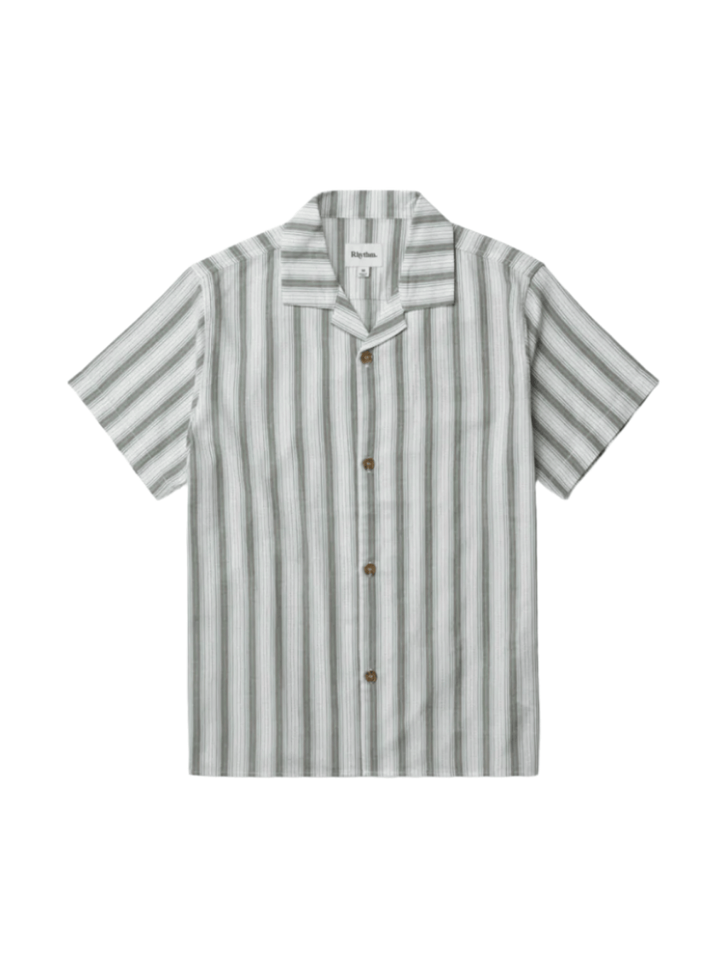 Rhythm - Vacation Stripe SS Shirt - Fern - Velocity 21