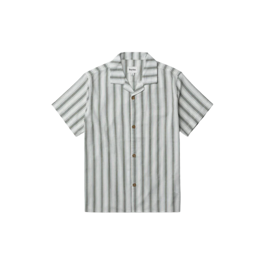 Rhythm - Vacation Stripe SS Shirt - Fern - Velocity 21
