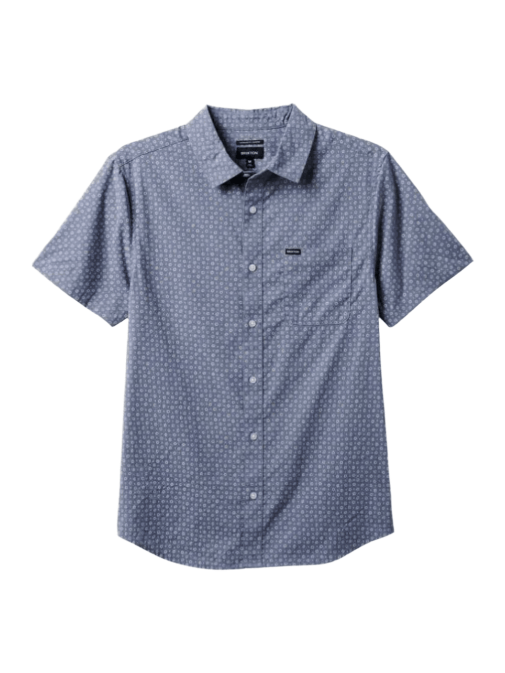 Brixton - Charter Print SS Woven - Flint Stone Blue - Velocity 21