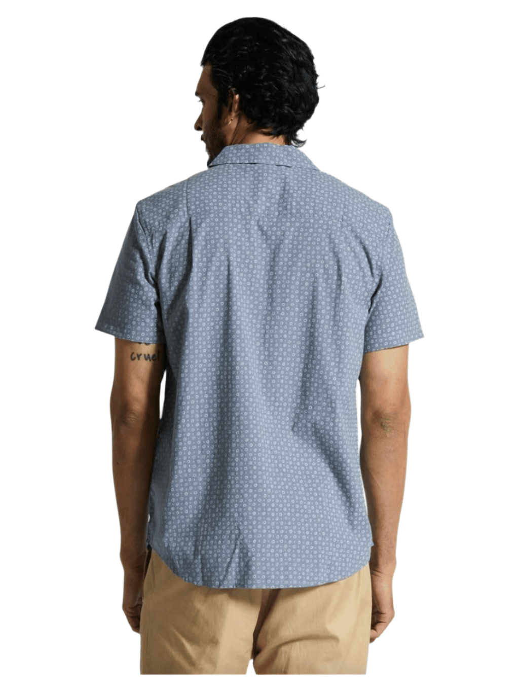 Brixton - Charter Print SS Woven - Flint Stone Blue - Velocity 21