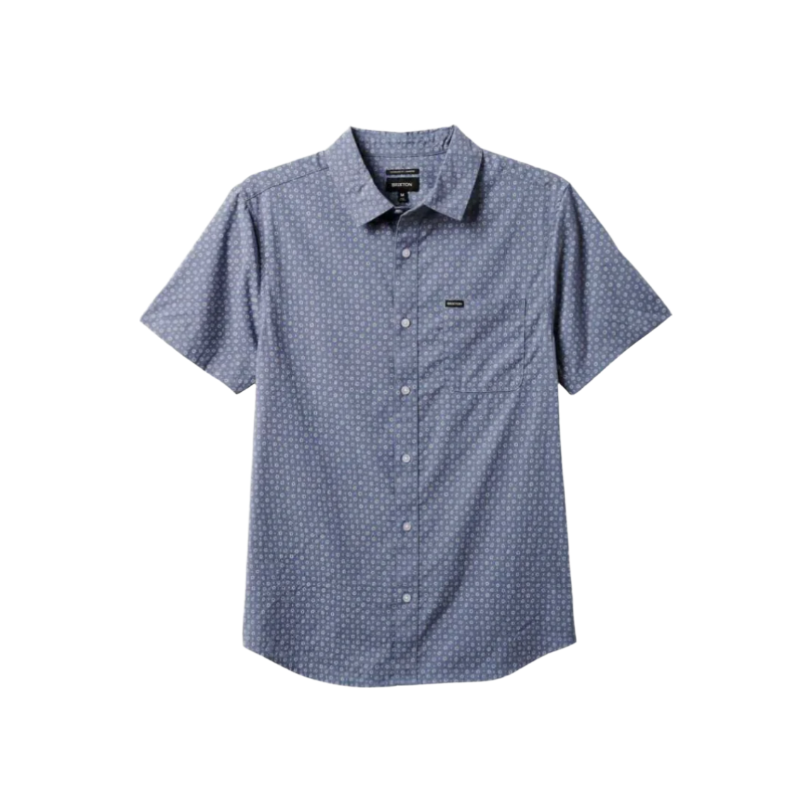Brixton - Charter Print SS Woven - Flint Stone Blue - Velocity 21