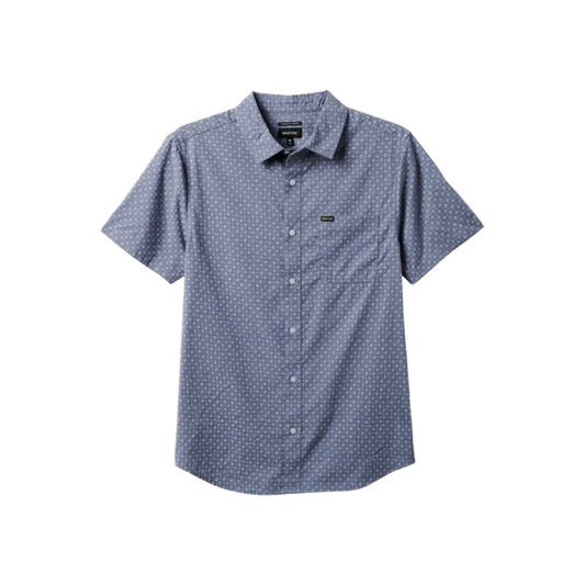 Brixton - Charter Print SS Woven - Flint Stone Blue - Velocity 21