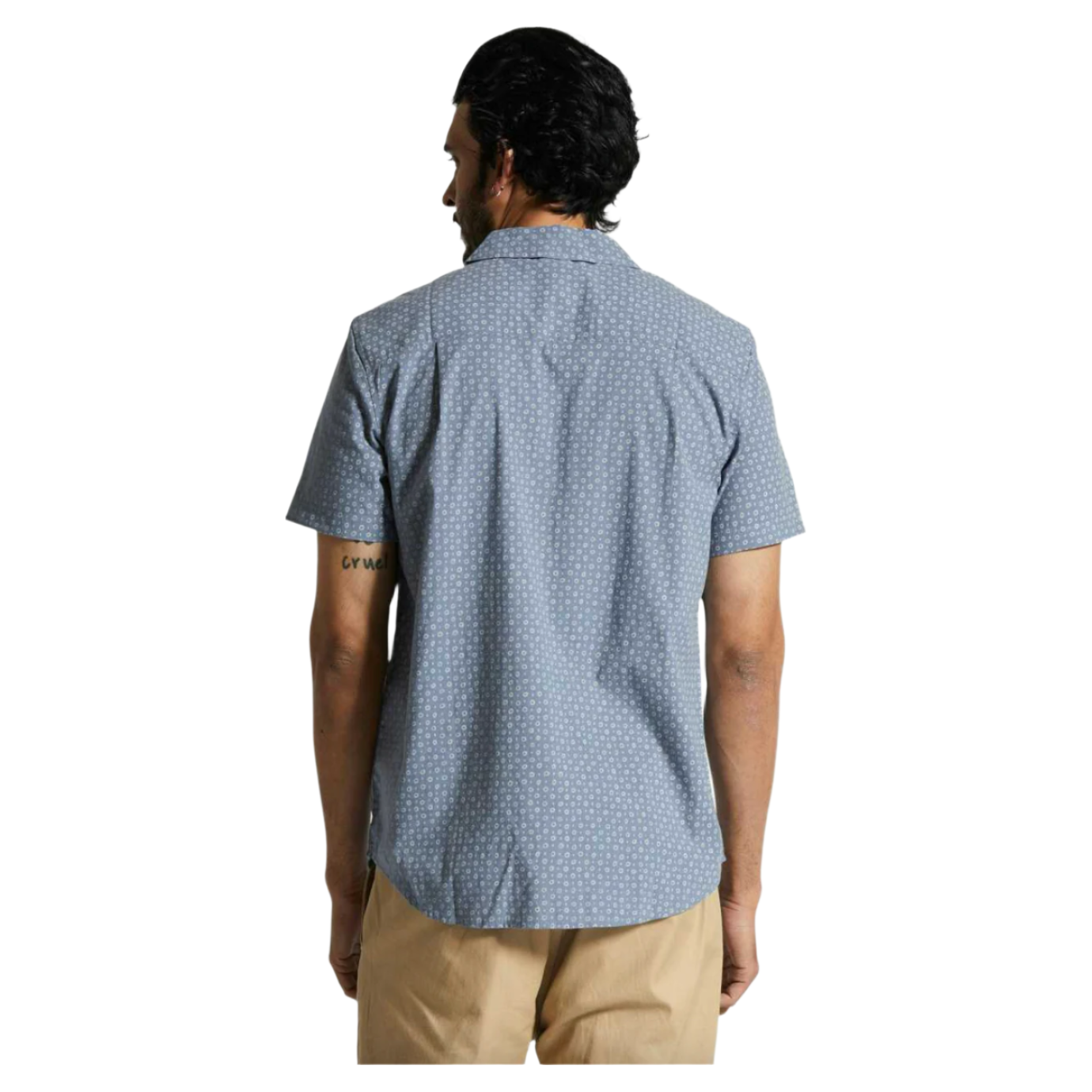 Brixton - Charter Print SS Woven - Flint Stone Blue - Velocity 21