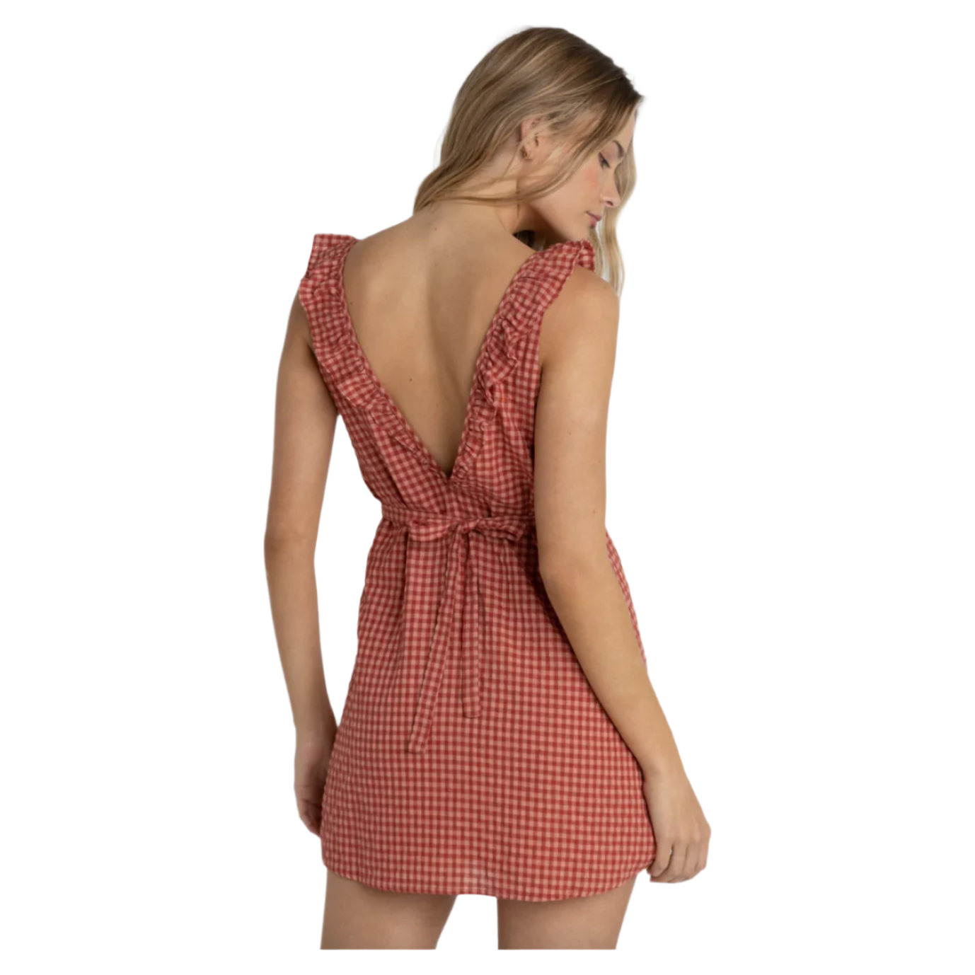 Rhythm - Lola Check Ruffle Mini Dress - Velocity 21