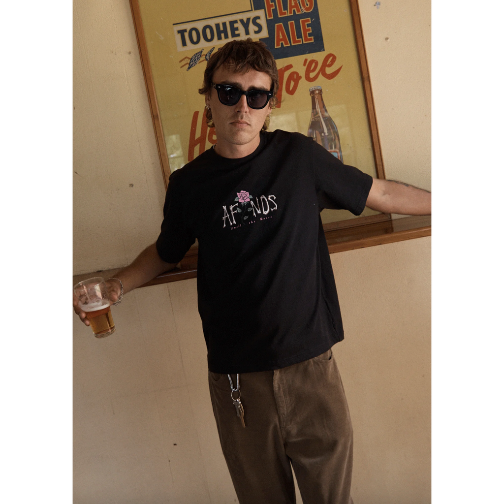 Afends - Smell The Roses Recycled Retro Fit Tee - Velocity 21