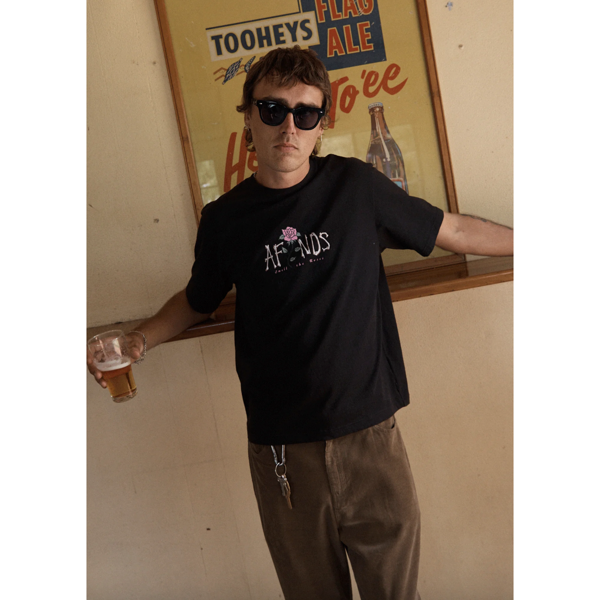Afends - Smell The Roses Recycled Retro Fit Tee - Velocity 21