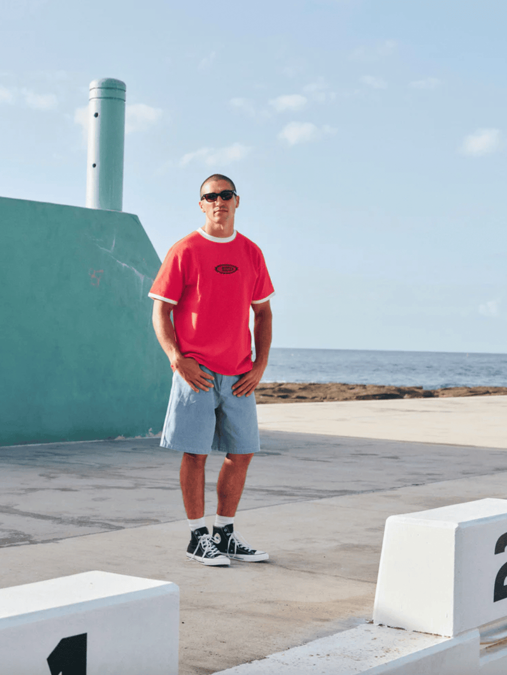 Rhythm - Sun Dome Ringer Vintage Tee - Velocity 21