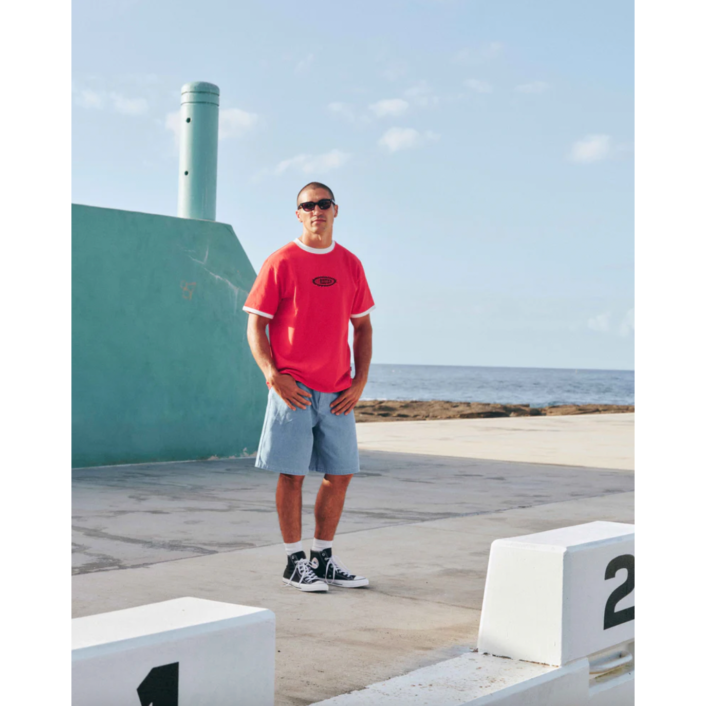 Rhythm - Sun Dome Ringer Vintage Tee - Velocity 21