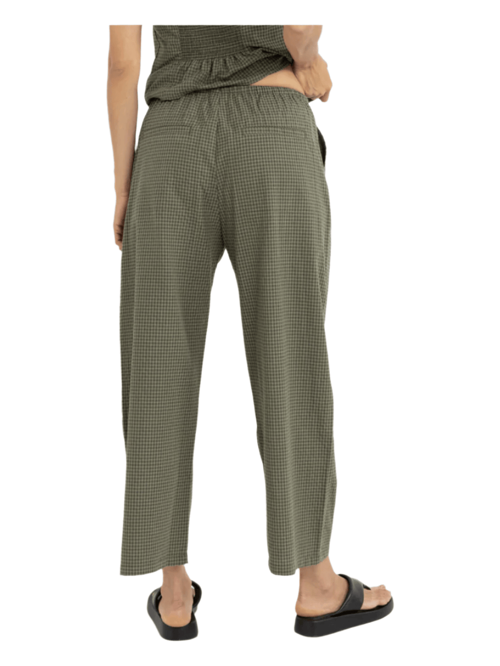 Rhythm - Louise Check Drawstring Pant - Velocity 21