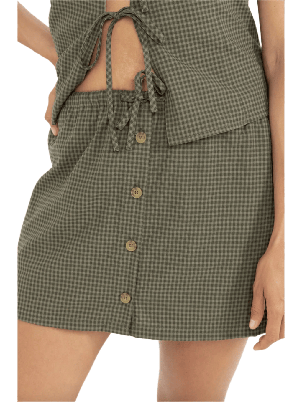 Rhythm - Louise Check Skort - Velocity 21
