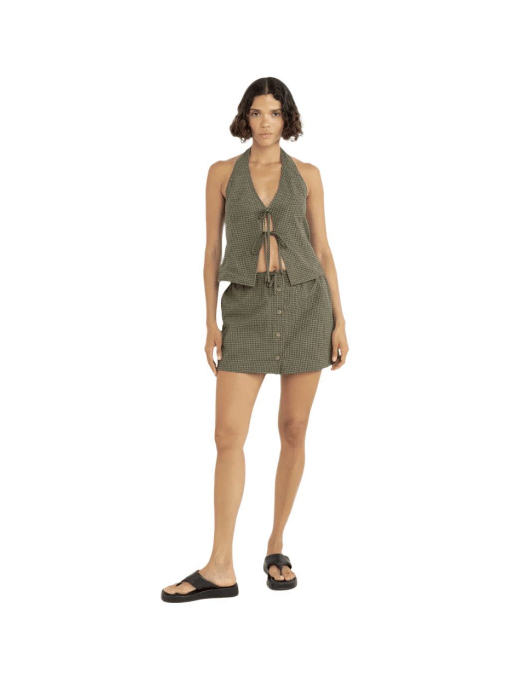Rhythm - Louise Check Skort - Velocity 21