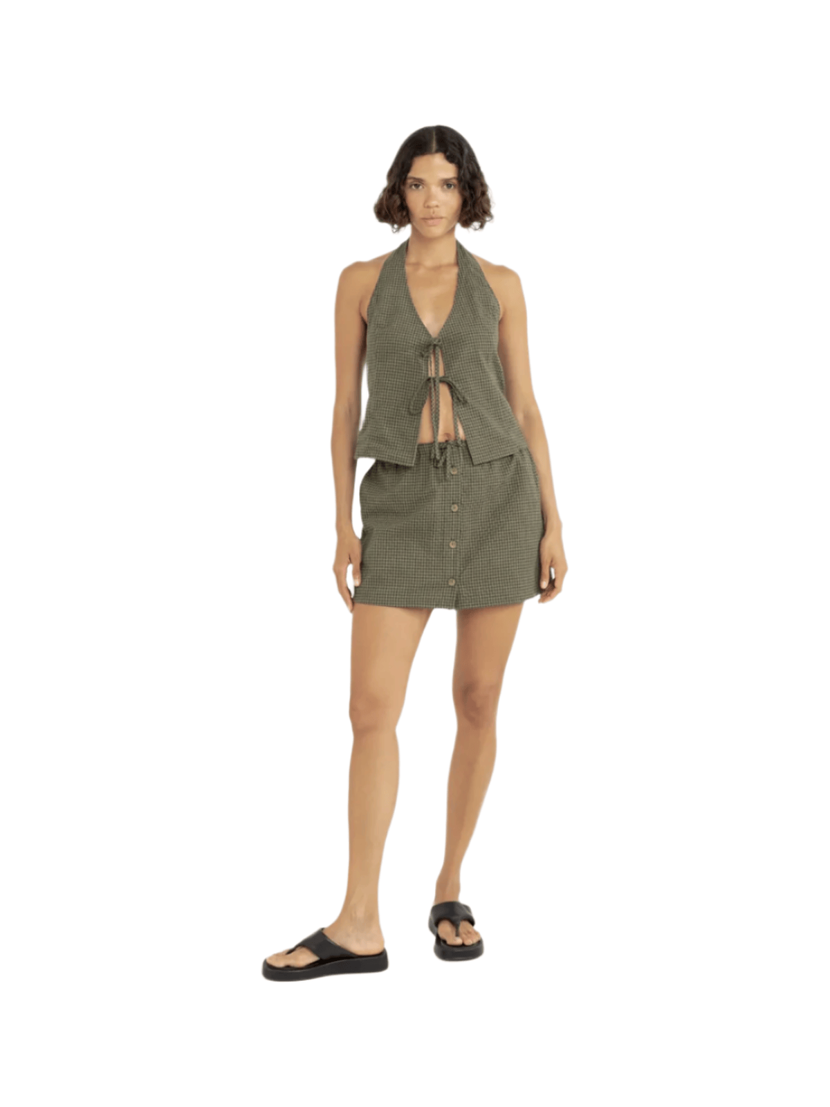 Rhythm - Louise Check Skort - Velocity 21