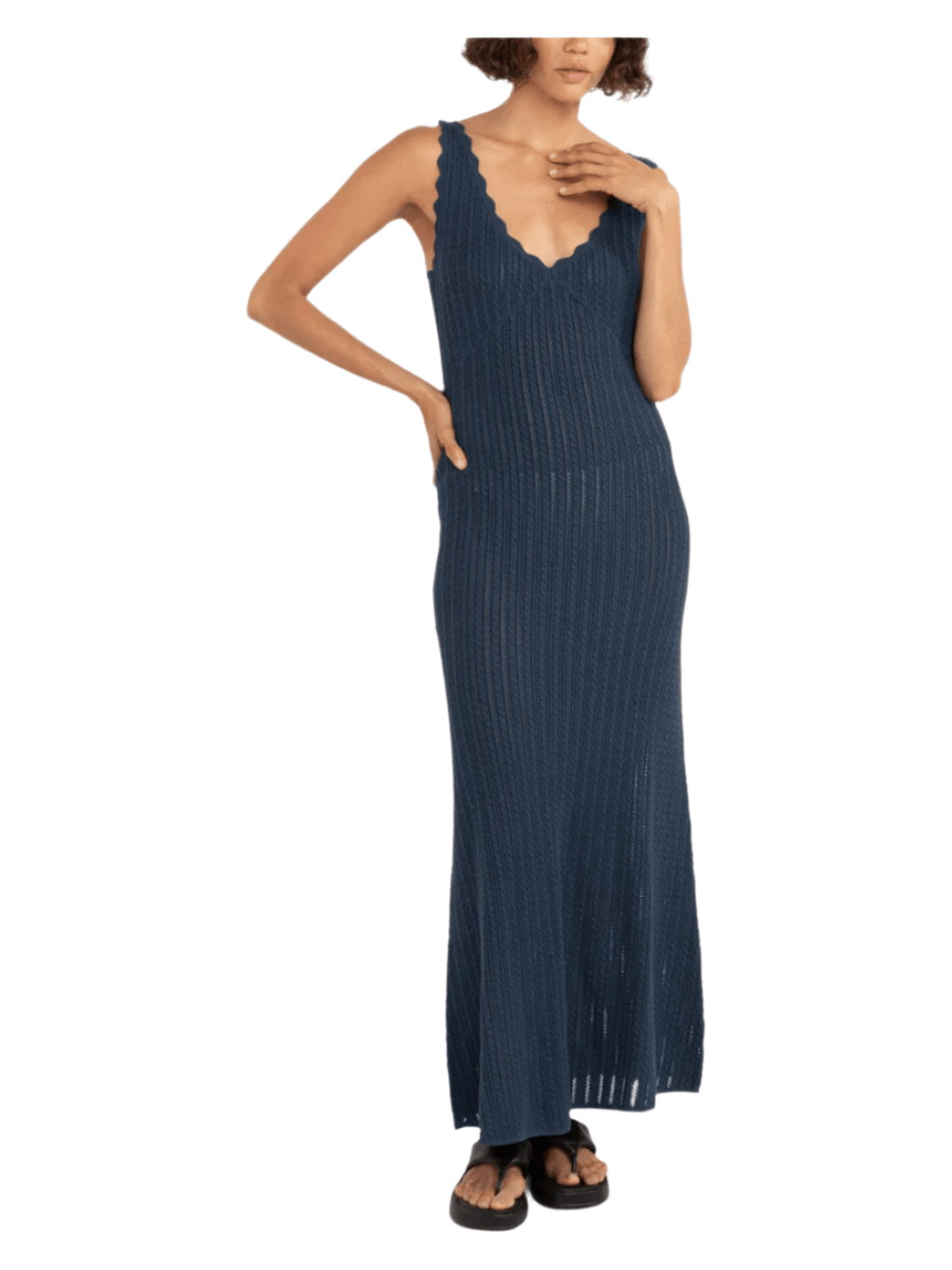 Rhythm - Scallop Knit Maxi Dress - Velocity 21