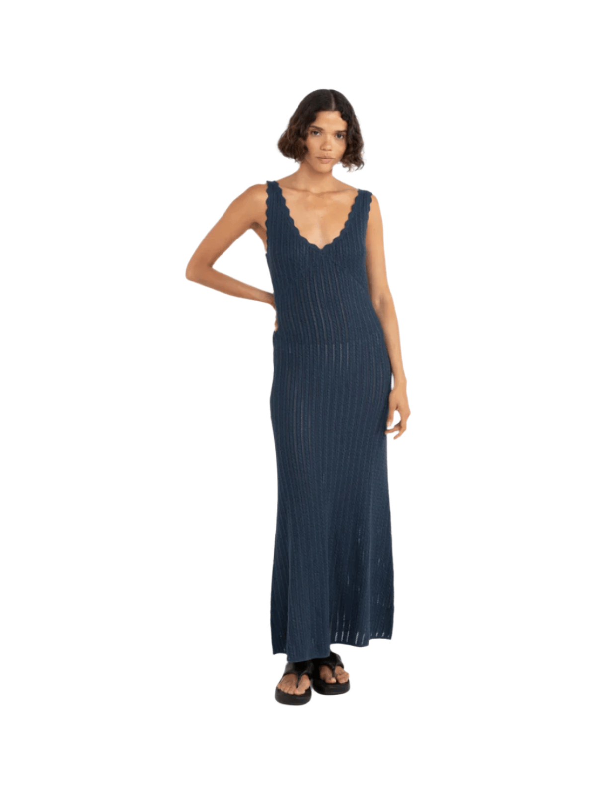Rhythm - Scallop Knit Maxi Dress - Velocity 21