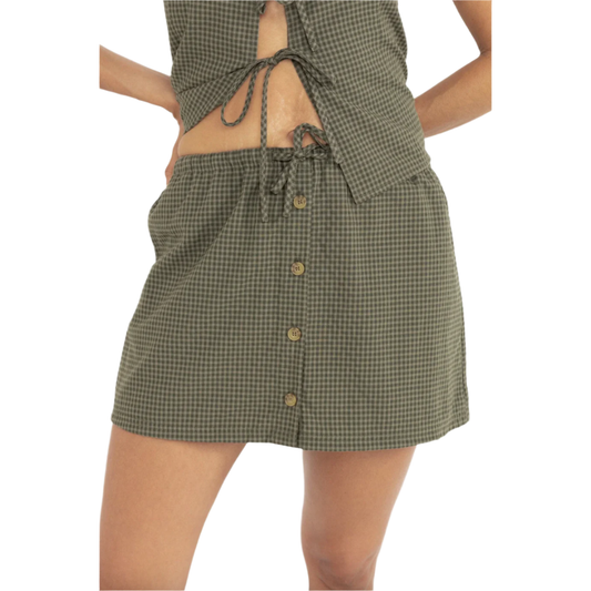Rhythm - Louise Check Skort - Velocity 21