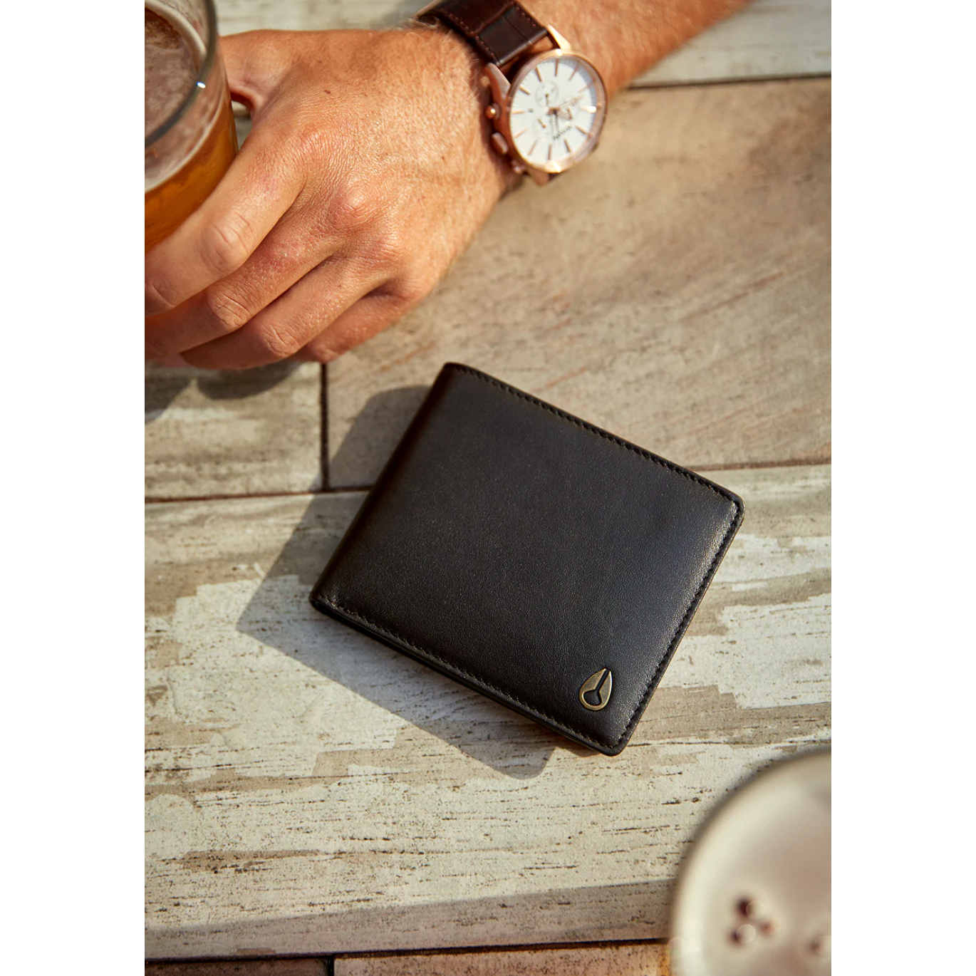 Nixon - Pass Leather Wallet - Black - Velocity 21