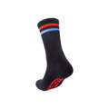 Globe - Singles Crew Sock - Black/Red Blue Stripe - Velocity 21