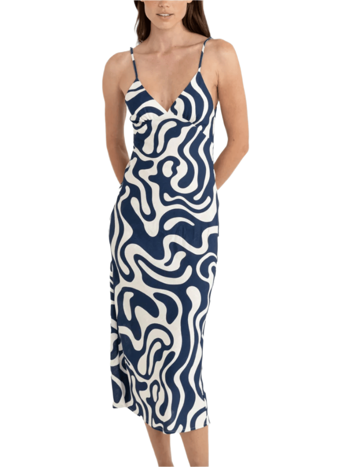 Rhythm - Waverly Bias Cut Midi Dress - Velocity 21