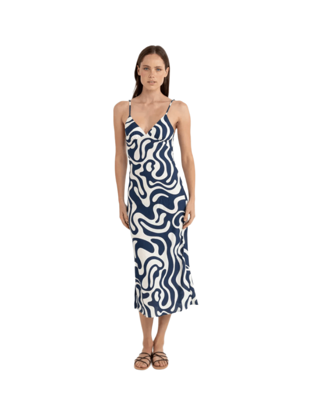 Rhythm - Waverly Bias Cut Midi Dress - Velocity 21