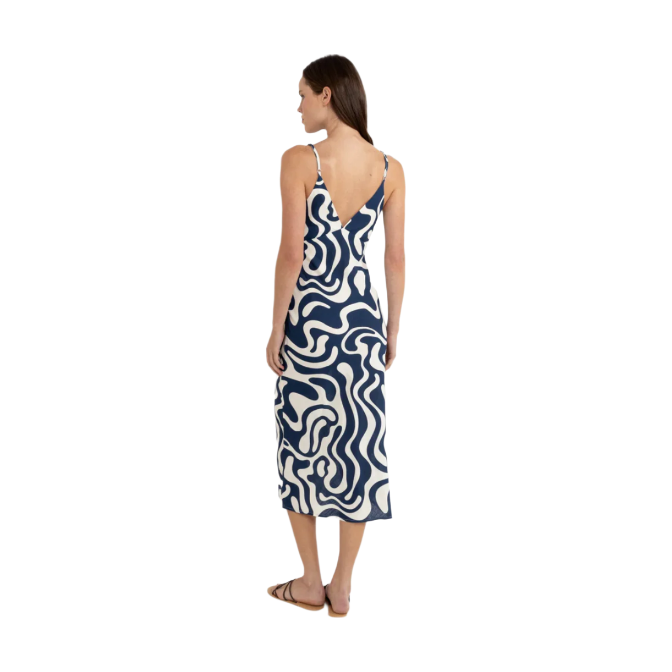 Rhythm - Waverly Bias Cut Midi Dress - Velocity 21