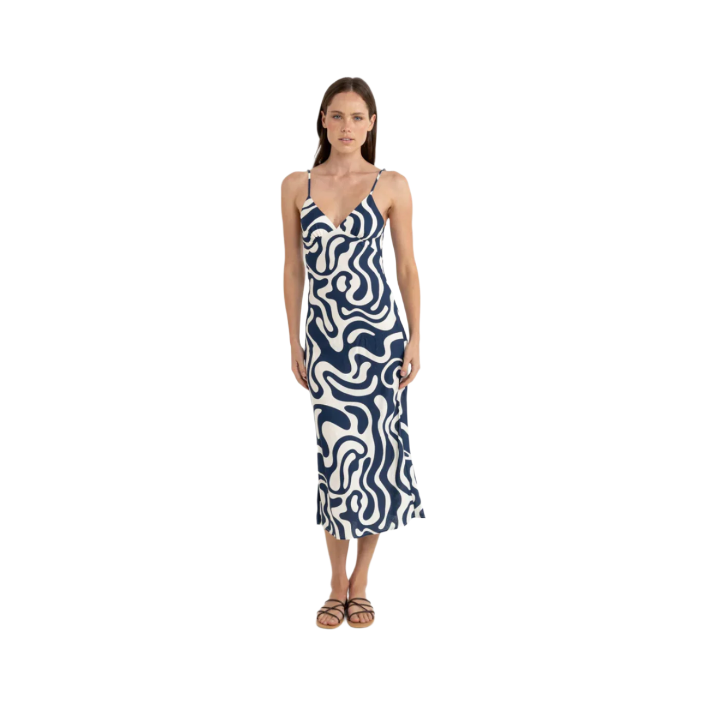 Rhythm - Waverly Bias Cut Midi Dress - Velocity 21