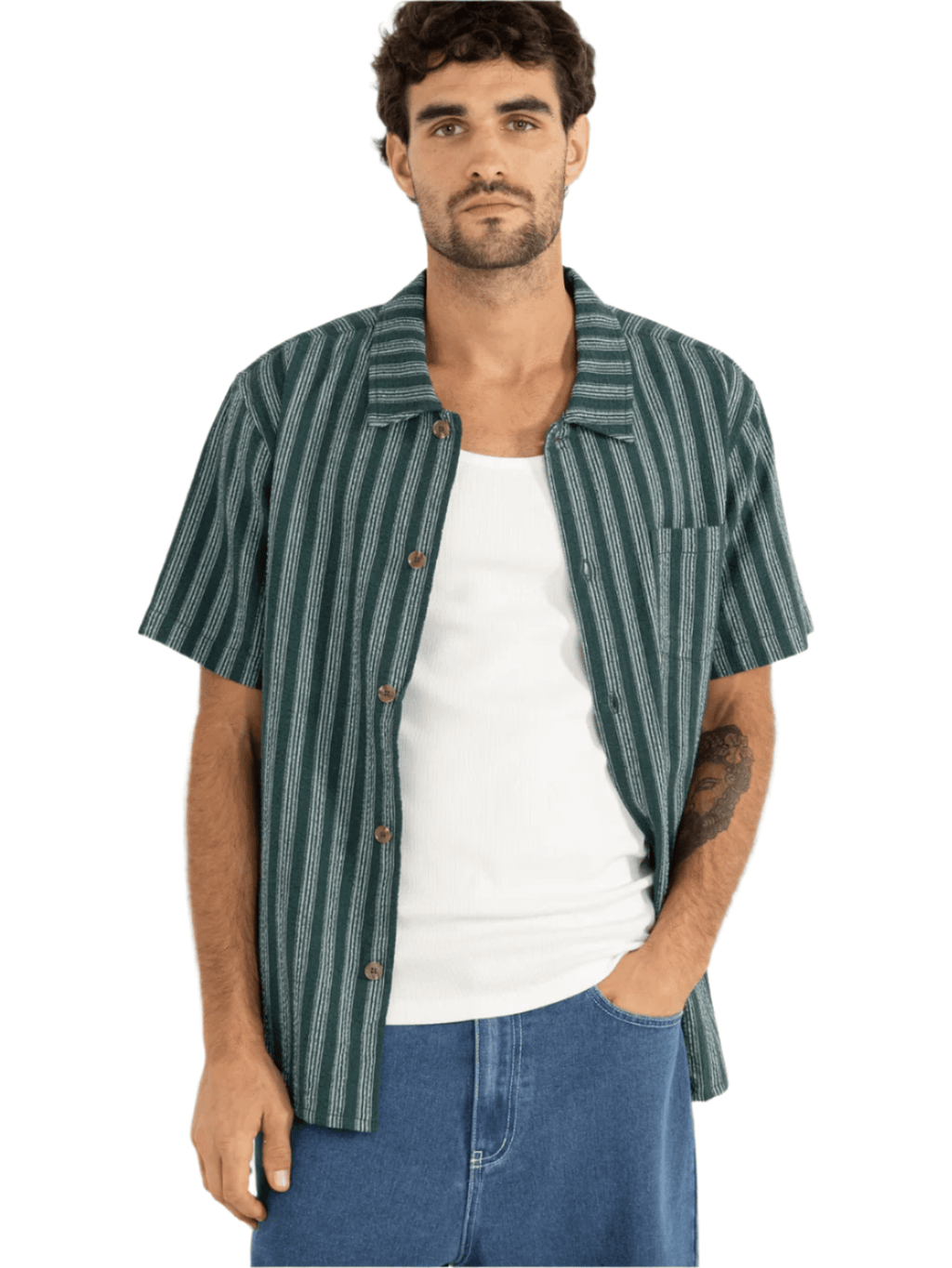 Rhythm - Eli Stripe SS Shirt - Velocity 21